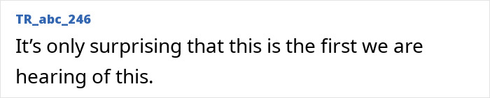 Text message on a white background stating it&rsquo;s surprising this is the first time hearing about Epstein guard&rsquo;s incriminating words.