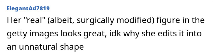 Screenshot of a comment discussing fans noticing dramatic differences between Kylie Jenner’s personal and public photos.