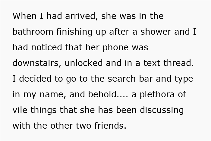 Suspicious woman trusting her gut instinct discovers a diabolical conspiracy by her best friends through hidden messages.