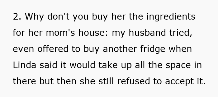 Text excerpt about a refusal to accept help, illustrating the theme of refuse stop making school lunches in a practical context.