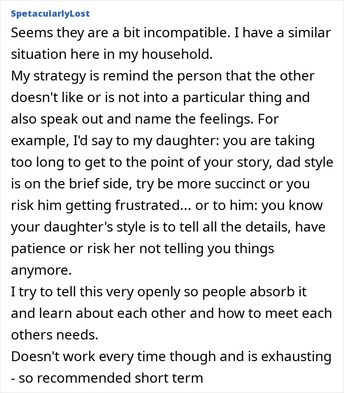 Dad Calls His Lively 16YO "Bloody Annoying", Mom Worries Daughter Feels He Doesn&rsquo;t Like Her