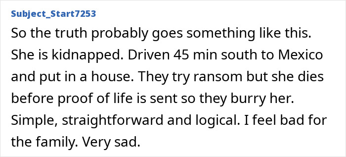 Text excerpt from FBI analysis of Nancy Guthrie case discussing kidnapping, ransom attempt, and possible outcome.