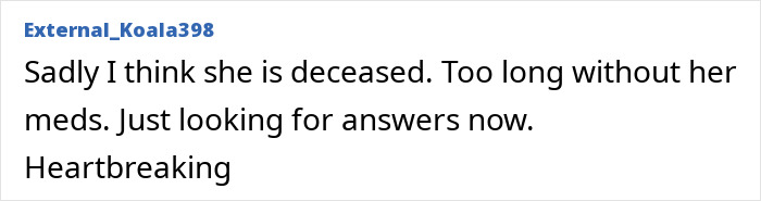 Comment expressing concern about Nancy Guthrie case and ongoing search for answers by FBI analysis.