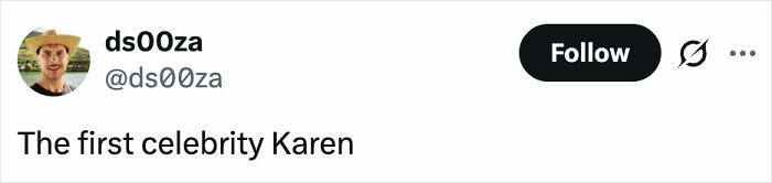 Screenshot of a tweet mentioning the first celebrity Karen related to Chappell Roan&rsquo;s paparazzi tactic sparking debate.