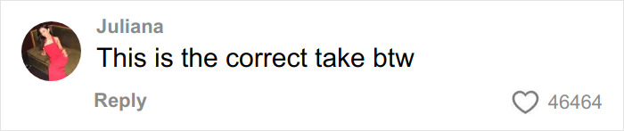 Screenshot of a social media comment supporting a view in the viral debate on Chappell Roan's paparazzi tactic.