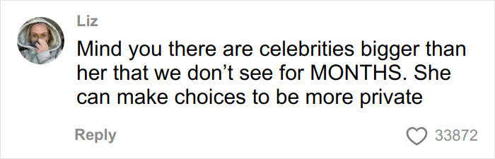 Comment on social media discussing Chappell Roan's paparazzi tactic and its impact on celebrity privacy and gender debate.
