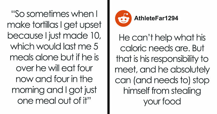 Guy Pays 50% For Meals And Groceries, GF Annoyed That He Hogs Up Her Share Of The Food As Well