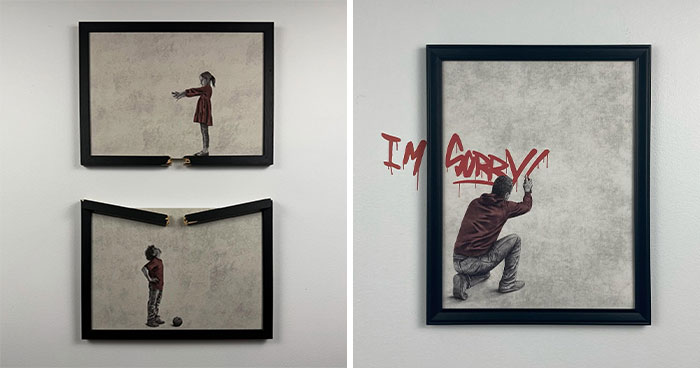 43 Of Andrew Scott’s Brilliant Artworks That Prove A Frame Doesn’t Have To Be A Boundary