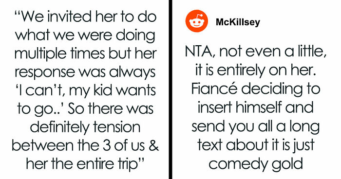 Selfish Lady Brings Kid On Child-Free Trip, Throws A Fit When Friends Go Out And Party Without Her