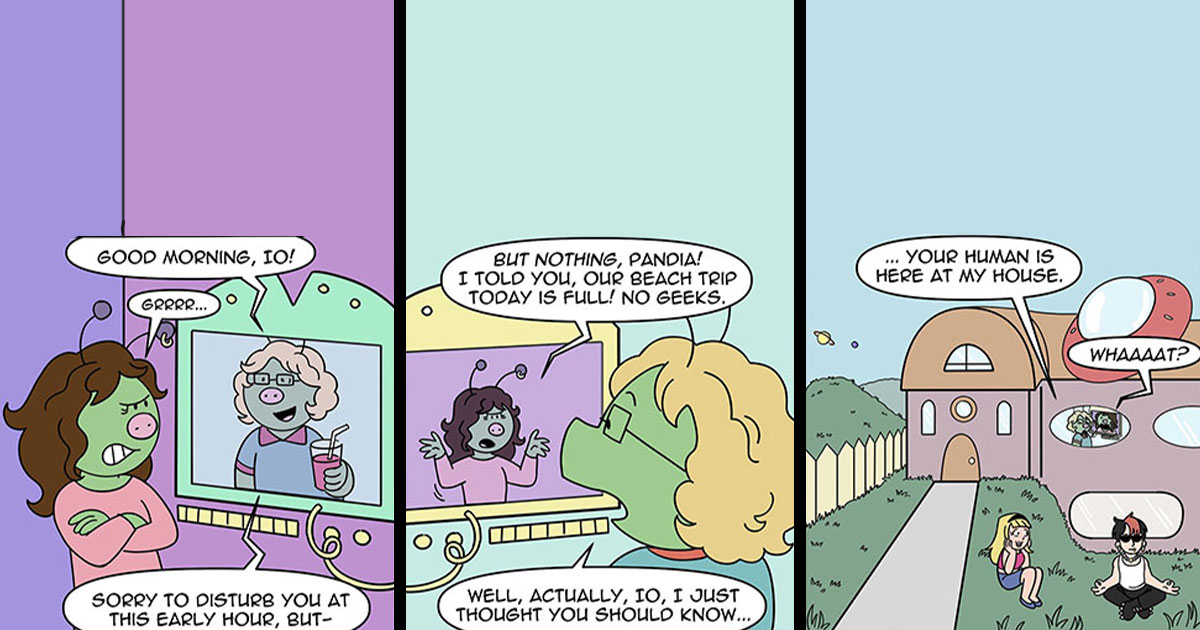 This Wholesome Comic Series About A Human Pet And Her Alien Family ...