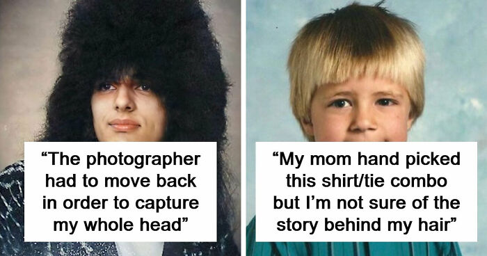 73 People Who Have The Most Hilarious School Photos Shared Their Masterpieces