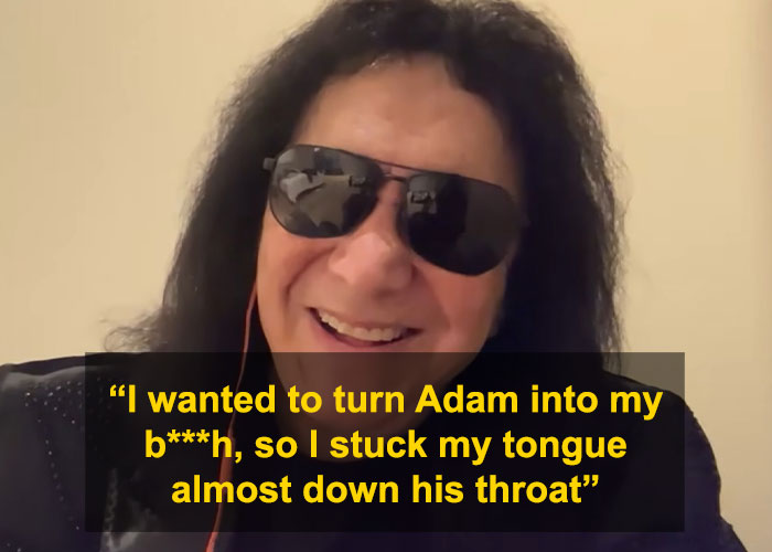 Gene Simmons smiling with sunglasses, sharing a shocking story involving Adam Sandler that has people quitting the internet
