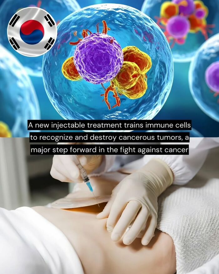 Injectable treatment trains immune cells to target cancerous tumors, a promising good news breakthrough from around the world.