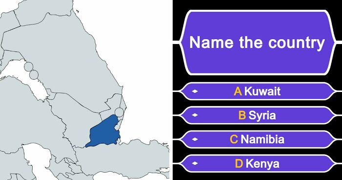 Only A Total Geography Genius Can Name All 35 Countries From These Crazy Maps