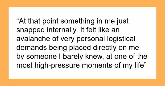 Bizarre Catering Ultimatum Pushes An Overwhelmed Bride To Her Absolute Breaking Point