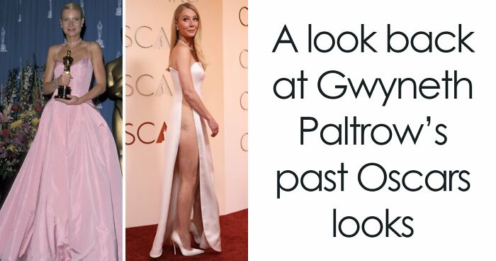 A Look Back At Gwyneth Paltrow’s Past Oscars Looks Going Back To 1994 After This Year’s Awkward Wardrobe Malfunction