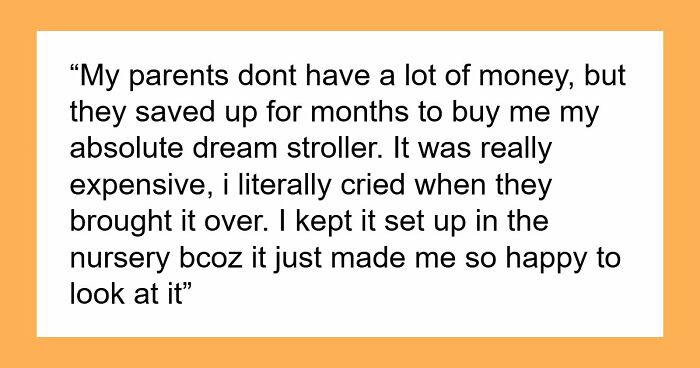 Expectant Mom Crushed When Hubby Gifts Her Nursery Stroller To Sis, Insisting Fam Comes First