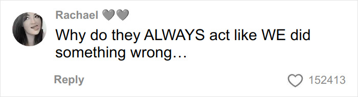 Screenshot of a Tinder message from a woman questioning why others act like she did something wrong, highlighting a dramatic twist.