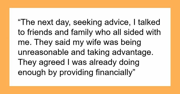 Delusional Guy Believes He Shouldn’t Help Out Pregnant Wife As He’s The Breadwinner, Gets Snubbed