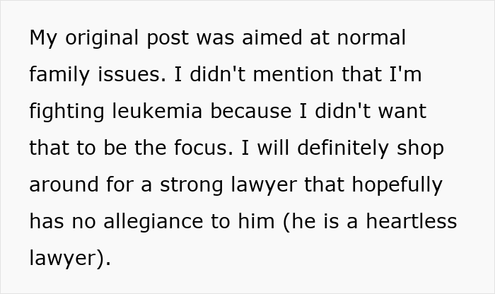Postagem de texto sobre uma mulher que se muda com a família para fugir dos sogros e planeja o marido sobre questões familiares.