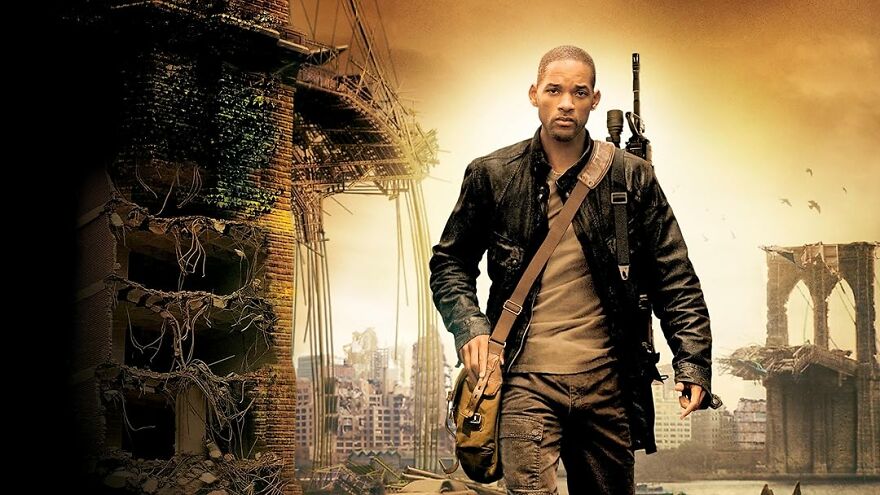 Michael B. Jordan walking confidently in a post-apocalyptic setting, promoting upcoming Michael B. Jordan movies.