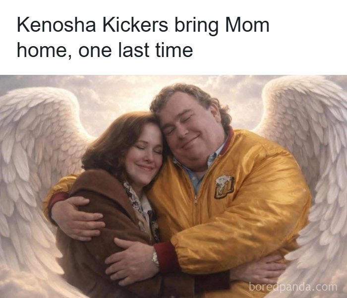 Couple with angel wings embracing, representing nostalgic moments from the 90s that no longer exist in our lives.