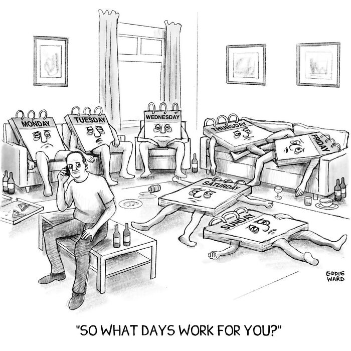 This Cartoonist Turns Everyday Absurdities Into Brilliant One-Panel Comics (35 New Pics)