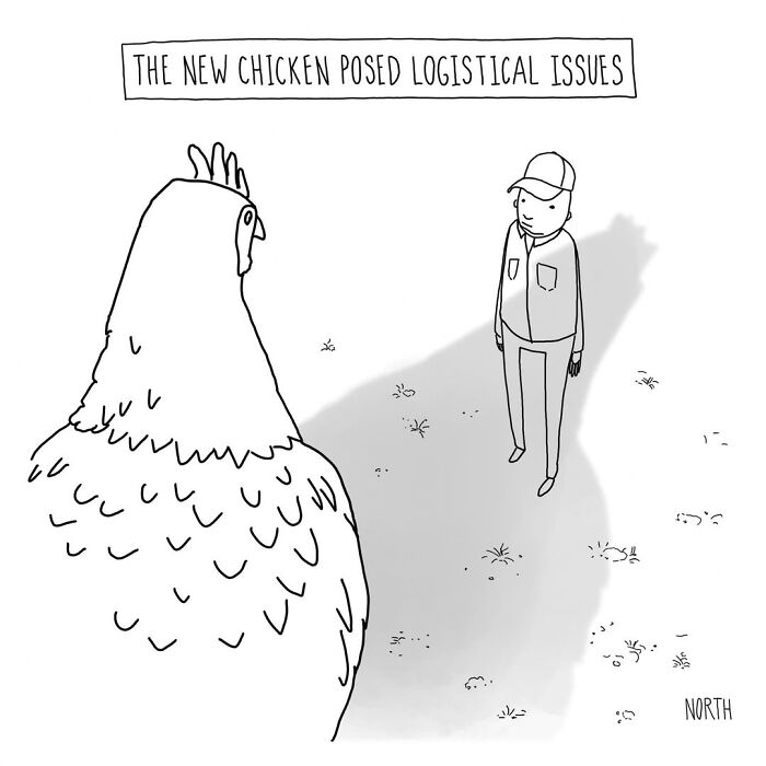 54 Clever One-Panel Cartoons By Rich North That Turn Everyday Moments Into Brilliant Jokes (New Pics)