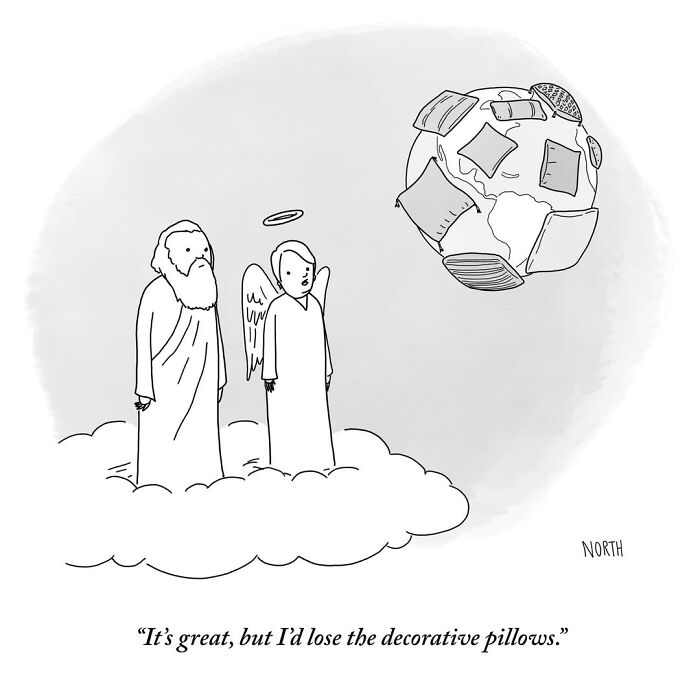 54 Clever One-Panel Cartoons By Rich North That Turn Everyday Moments Into Brilliant Jokes (New Pics)