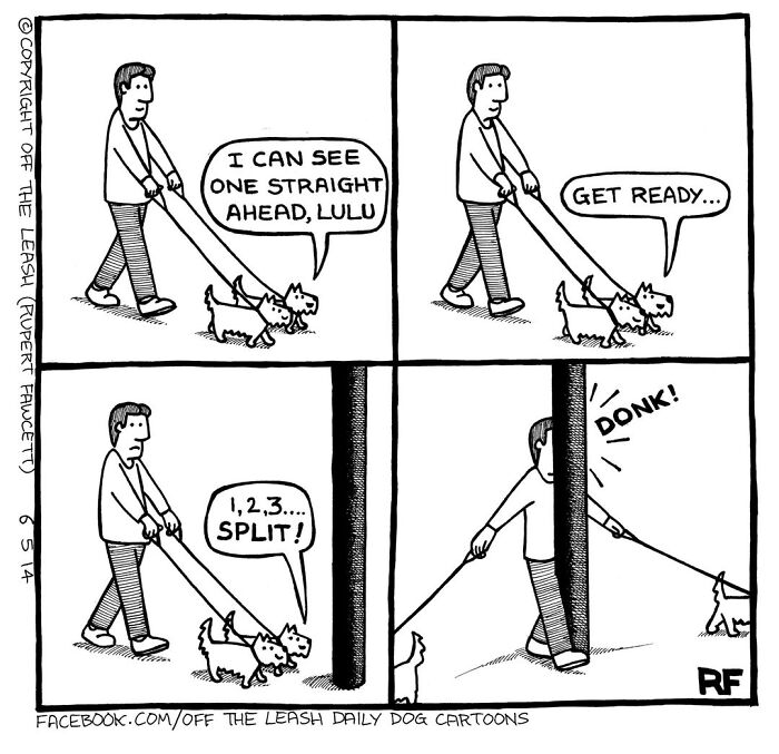 If You’re A Dog Owner, These 38 New “Off The Leash” Cartoons Might Totally Hit Home