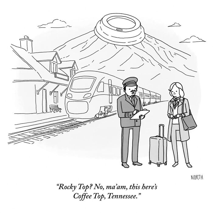 54 Clever One-Panel Cartoons By Rich North That Turn Everyday Moments Into Brilliant Jokes (New Pics)