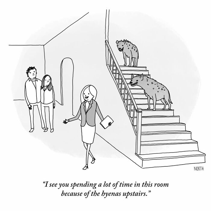 54 Clever One-Panel Cartoons By Rich North That Turn Everyday Moments Into Brilliant Jokes (New Pics)