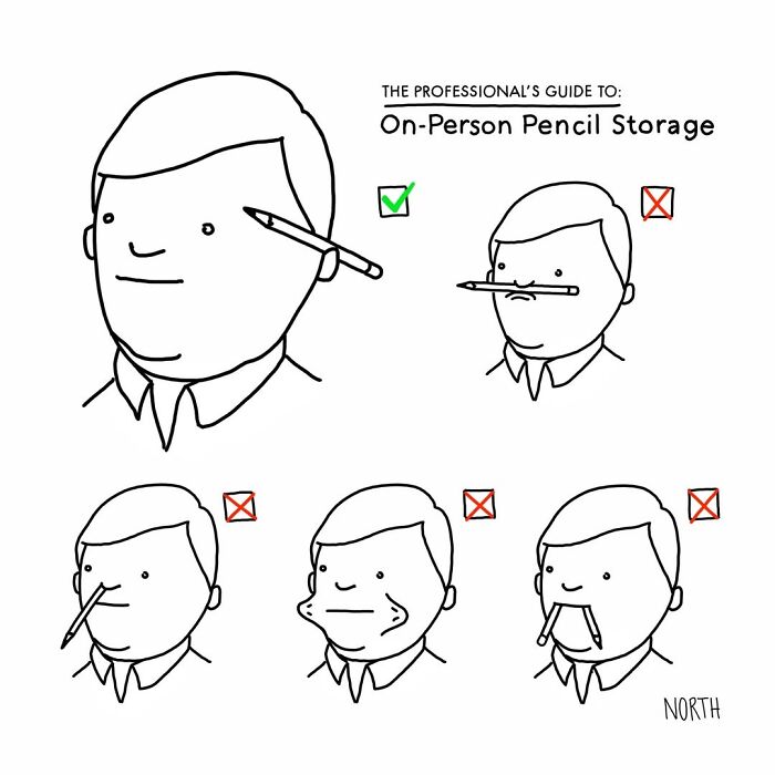 54 Clever One-Panel Cartoons By Rich North That Turn Everyday Moments Into Brilliant Jokes (New Pics)