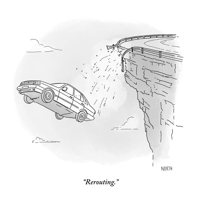 54 Clever One-Panel Cartoons By Rich North That Turn Everyday Moments Into Brilliant Jokes (New Pics)