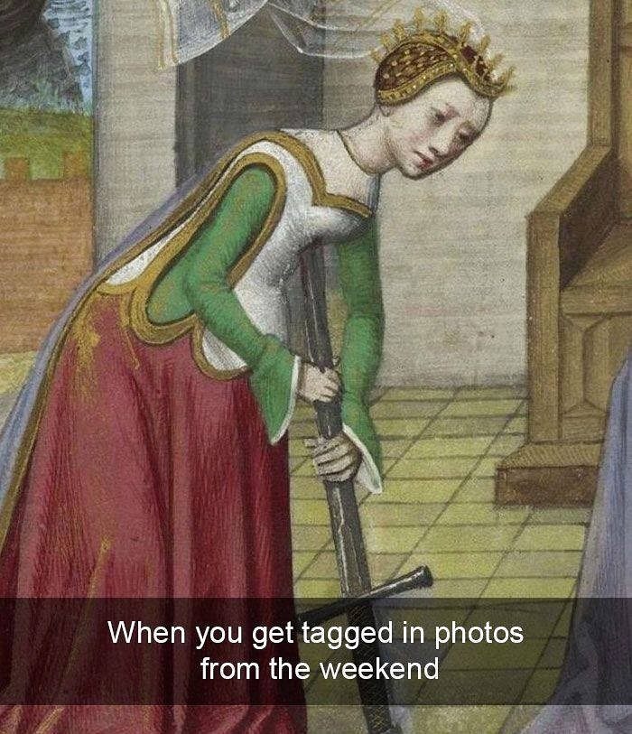 This Instagram Page Turns Classical Paintings Into Hilarious Memes, And They’re Way Too Relatable (+40 Pics)