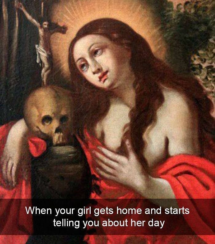 This Instagram Page Turns Classical Paintings Into Hilarious Memes, And They’re Way Too Relatable (+40 Pics)