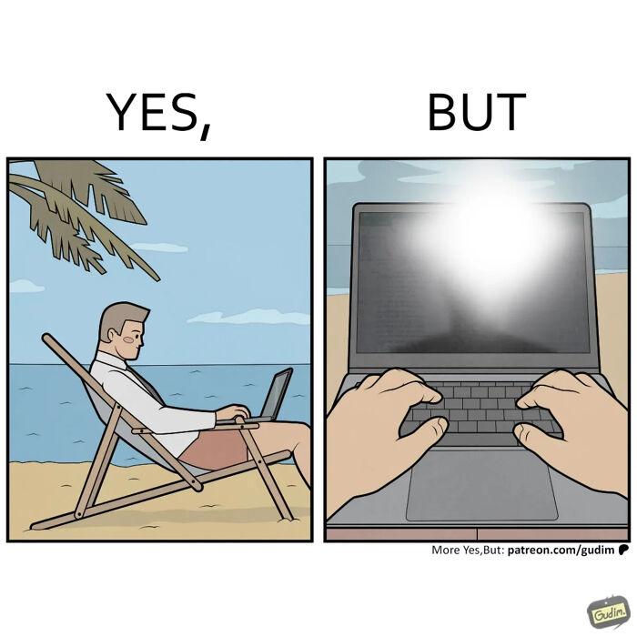 “Yes, But”: 30 Clever Comics By Anton Gudim That Perfectly Capture Life’s Everyday Contradictions