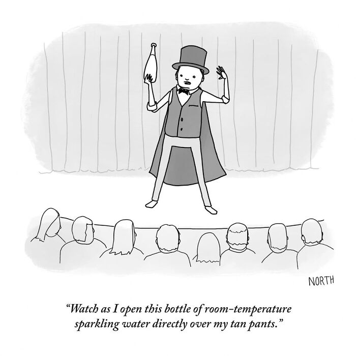 54 Clever One-Panel Cartoons By Rich North That Turn Everyday Moments Into Brilliant Jokes (New Pics)