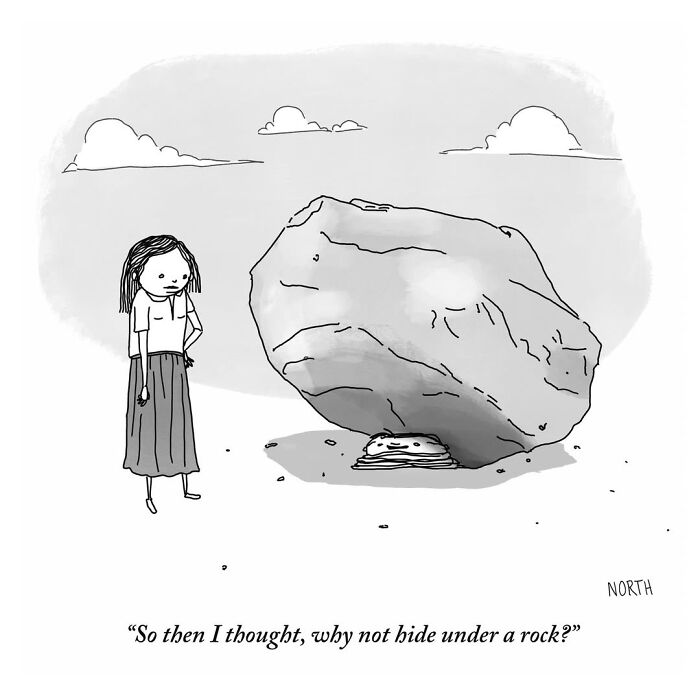 54 Clever One-Panel Cartoons By Rich North That Turn Everyday Moments Into Brilliant Jokes (New Pics)