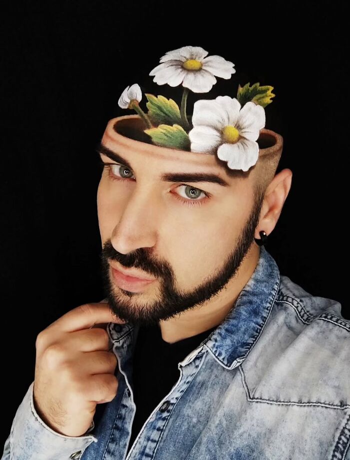 This Artist Paints 3D Illusions On His Own Body And The Results Will Seriously Mess With Your Mind (24 Pics)