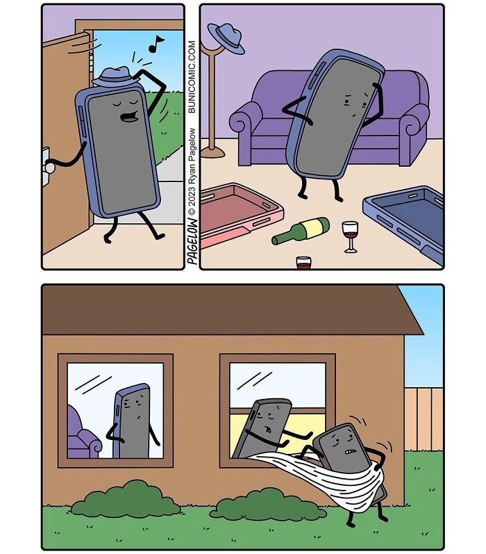 40 Brilliant Comics By Ryan Pagelow That Perfectly Capture Our Love–hate Relationship With Technology