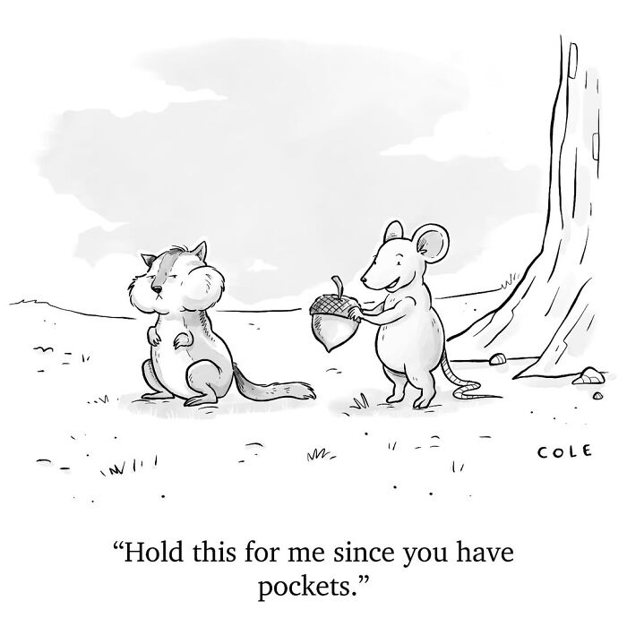 This Artist Shares Brilliant Single-Panel Cartoons That Turn Everyday Moments Into Clever Jokes (50 Pics)