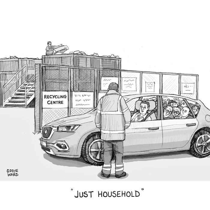 This Cartoonist Turns Everyday Absurdities Into Brilliant One-Panel Comics (35 New Pics)