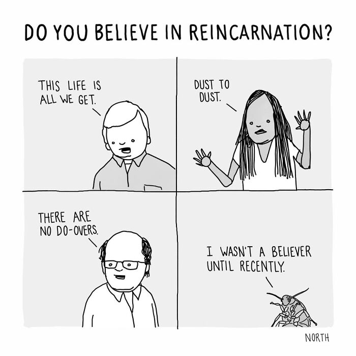 54 Clever One-Panel Cartoons By Rich North That Turn Everyday Moments Into Brilliant Jokes (New Pics)