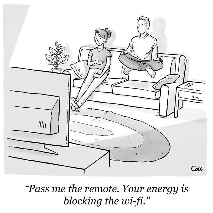 This Artist Shares Brilliant Single-Panel Cartoons That Turn Everyday Moments Into Clever Jokes (50 Pics)