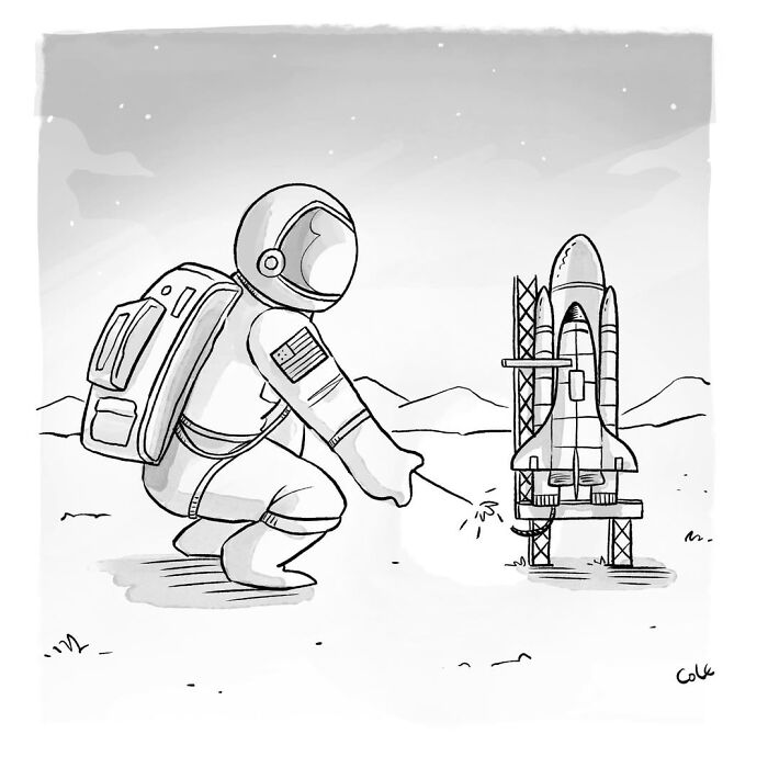 This Artist Shares Brilliant Single-Panel Cartoons That Turn Everyday Moments Into Clever Jokes (50 Pics)