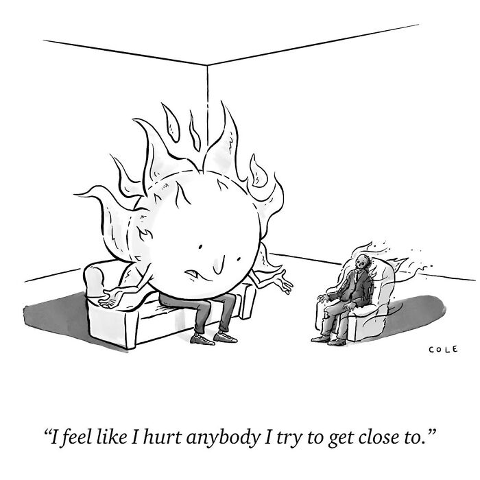 This Artist Shares Brilliant Single-Panel Cartoons That Turn Everyday Moments Into Clever Jokes (50 Pics)