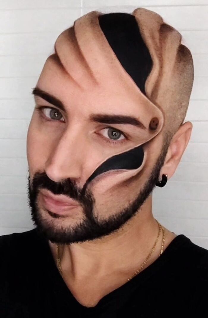 This Artist Paints 3D Illusions On His Own Body And The Results Will Seriously Mess With Your Mind (24 Pics)