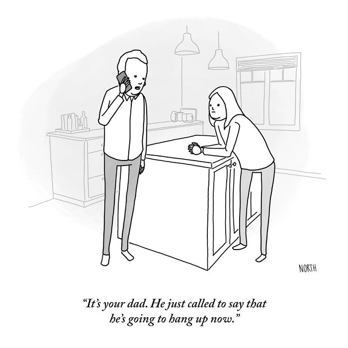 54 Clever One-Panel Cartoons By Rich North That Turn Everyday Moments Into Brilliant Jokes (New Pics)