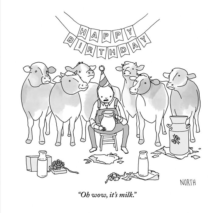 54 Clever One-Panel Cartoons By Rich North That Turn Everyday Moments Into Brilliant Jokes (New Pics)